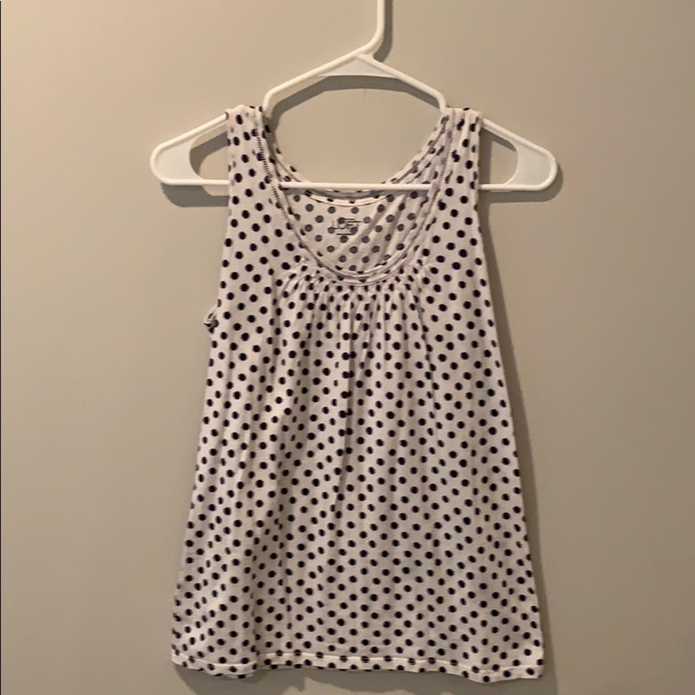 Loft polka dot tank top